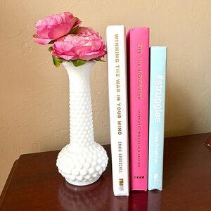 Set of 3 Styling Hardback Books Pink White Sky Blue